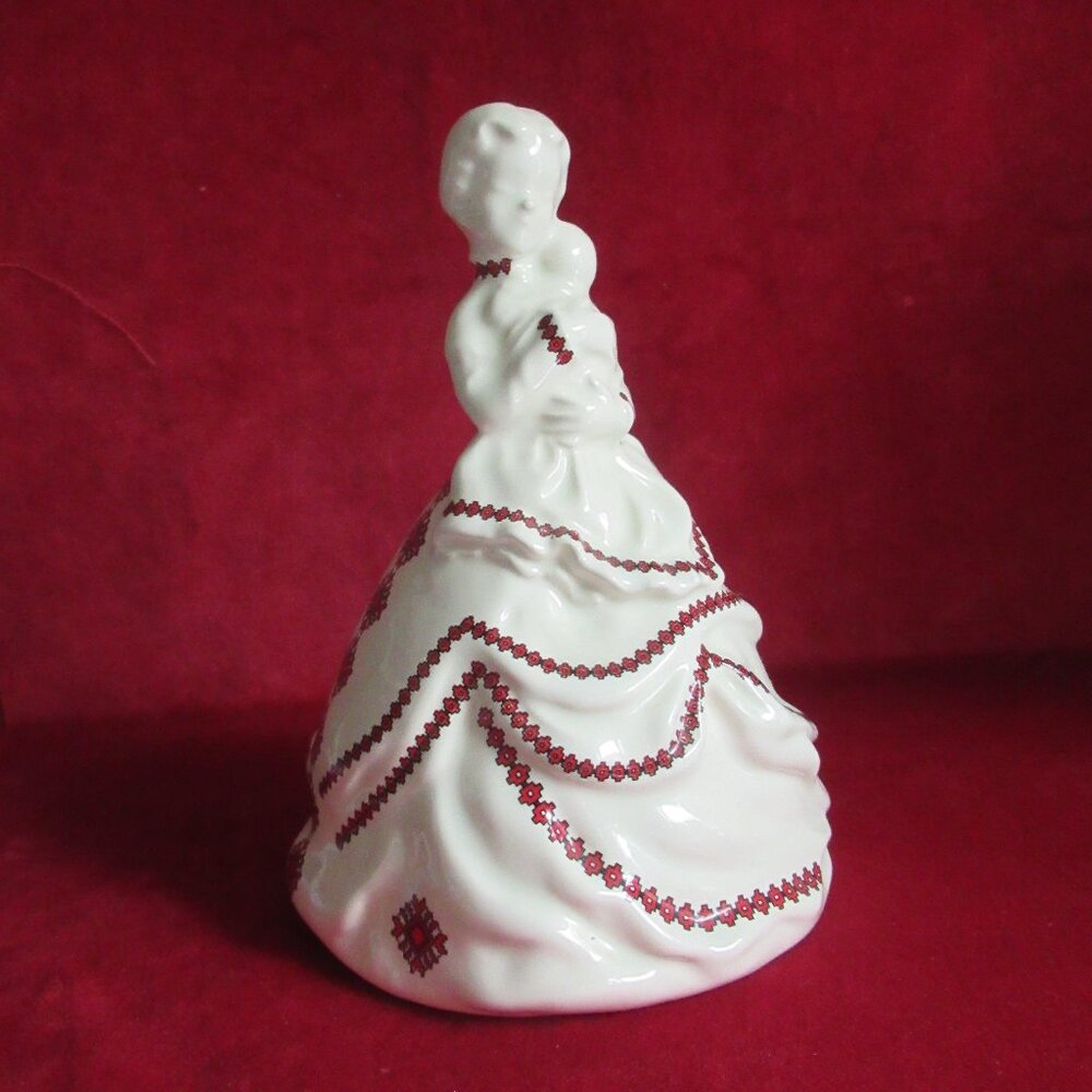 Mother and Child, Ukrainian, Porcelain/Ceramic Ornament, Doll, Vintage